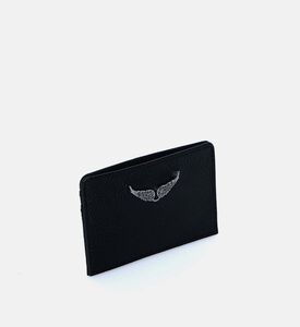 Zv Grained Leather Card Holder