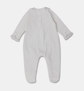 Tartine et Chocolat Ivory Gold Babygrow, Off-white, 18m, Packshot View