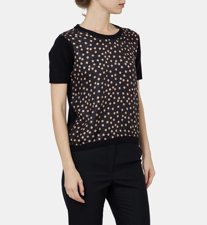 Weill Dotted Short-sleeve Pullover, Model View