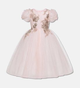 Lelyte Rose Puff-sleeve Tulle Dress, Packshot View
