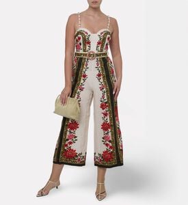 Farm Rio Wonder Wide-leg Printed Jumpsuit, Model View