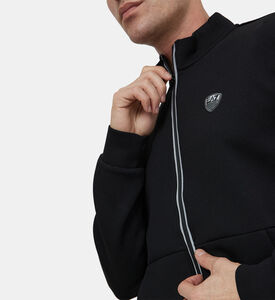 بدلة رياضية بياقة عالية برقعة لوغو