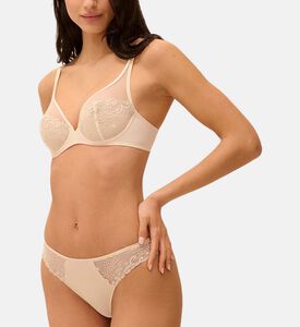 Low-rise Floral Mesh Embroidery Briefs