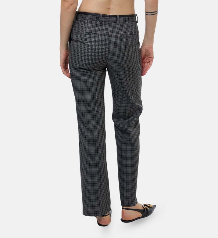 The Kooples Checkered Flared Trousers, Model View