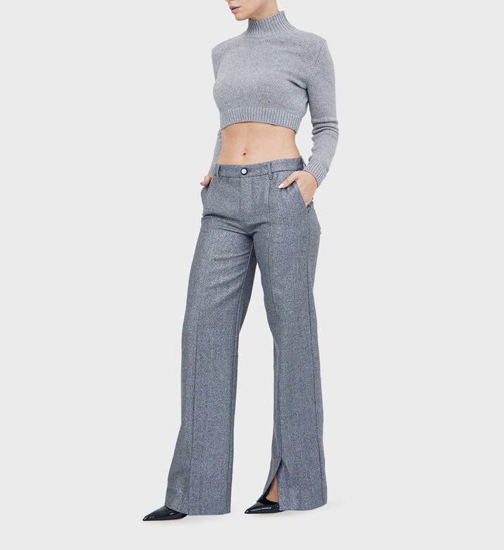 Lunar Rock Wool Knitted Crop Top Lunar Rock Wool Knitted Crop Top