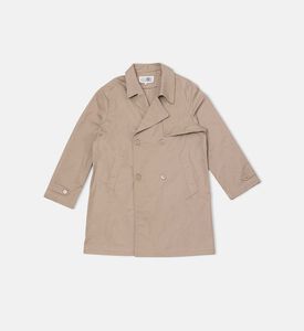 معطف قطن بحافة مستقيمة