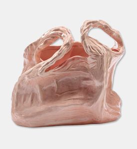 Serax Gala Bag-shape Vase, Pink, 35-cm, Packshot View