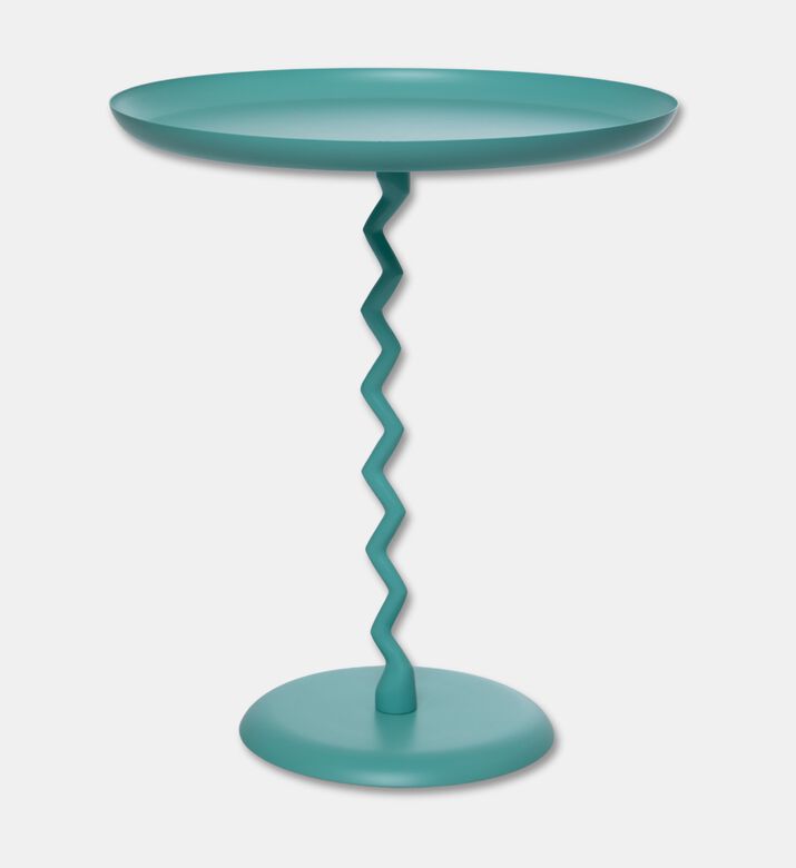 Leitmotiv Zig-zag Monochrome Side Table, Blue, Packshot View