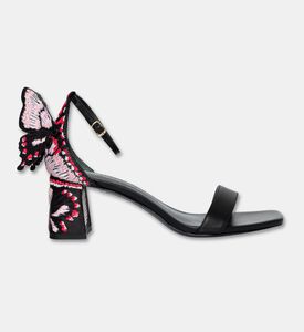 Sophia Webster Chiara-embroidery Mid-block Sandals, Black, Eu-38, Packshot View