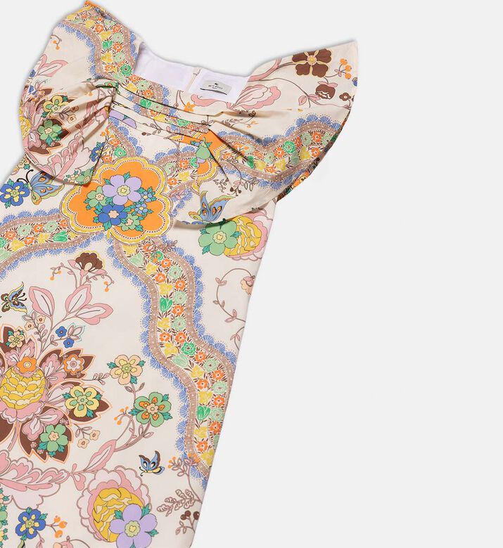 Short-sleeve Floral Dress