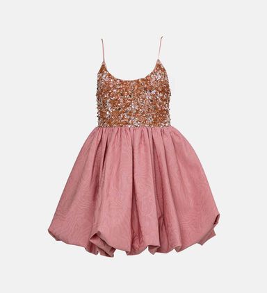 Sequined Bodice Full Skirt Dress