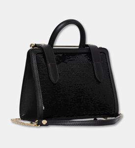 Strathberry Nano Tote Sequin Bag, Black, Packshot View