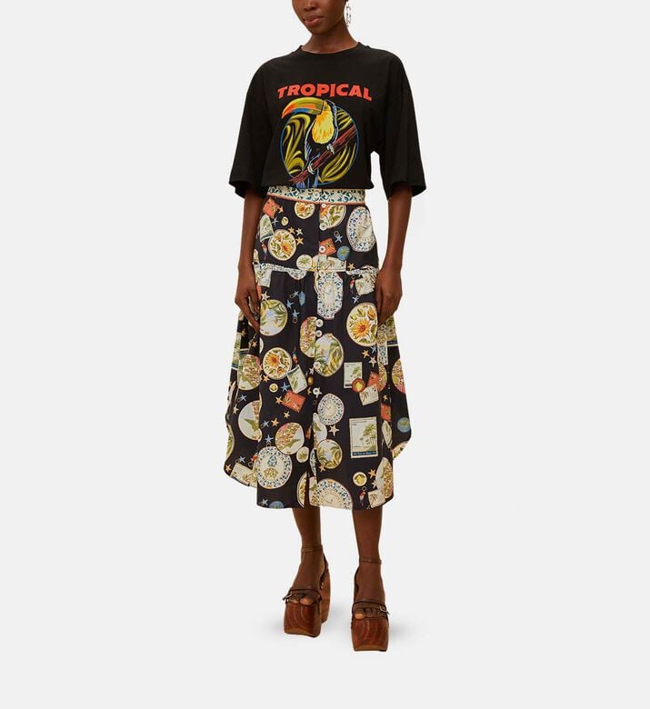 Tropical Graphic-print Oversized T-shirt Tropical Graphic-print Oversized T-shirt