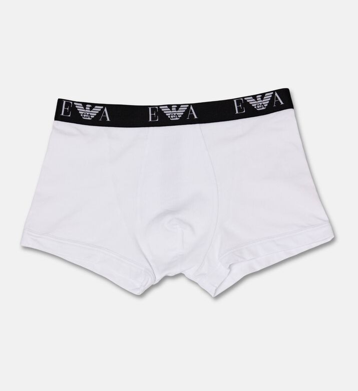 Emporio Armani Logo-waistband 3-pack Low-rise Boxers, White, Xl, Packshot View