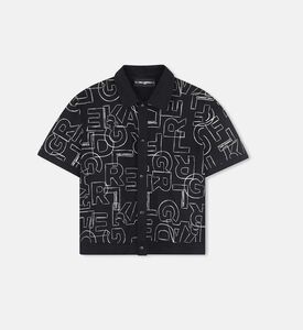 بلوزة بقطن ثقيل بطبعة على كاملها