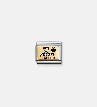 Composable Classic 18k Gold Man Teacher Plate