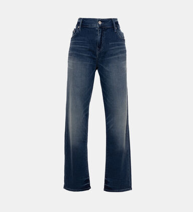 High Waist Washed Effect Jeans