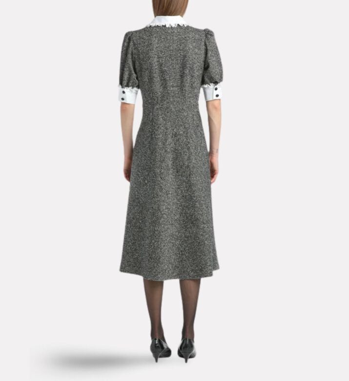 Luisa Spagnoli Gisella Ruffled Button-down Dress, Model View