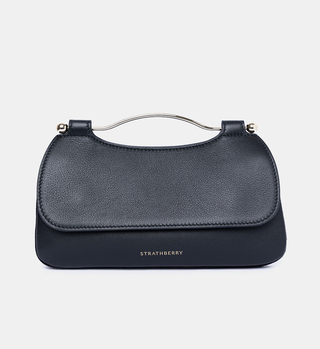 Strathberry Harmony Leather Clutch Bag Shoulders Galeries