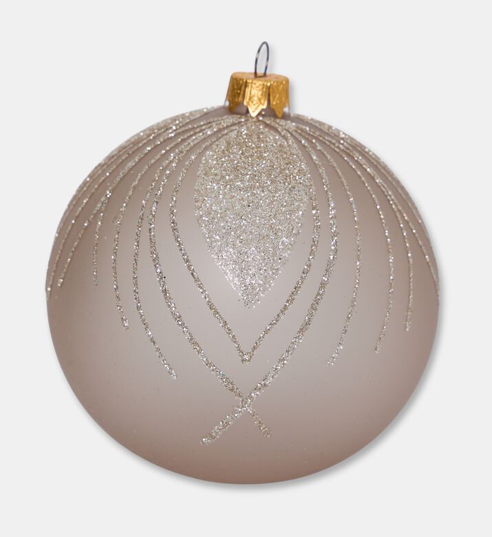 Home Deco and More Xmas Ball Peacock, Brown, Packshot View