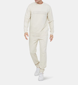 سترة بياقة مستديرة بطبعة شعار إسانشل