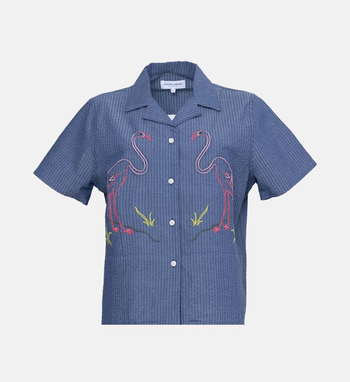Souchier Embroidered Button-down Shirt