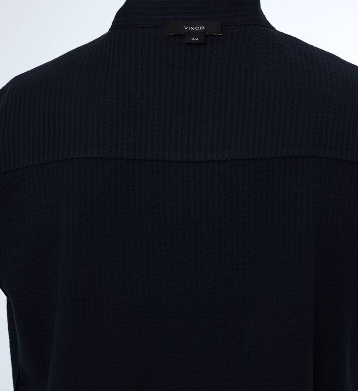 Vince Textured Dark Knit Short-sleeve Polo, Packshot View