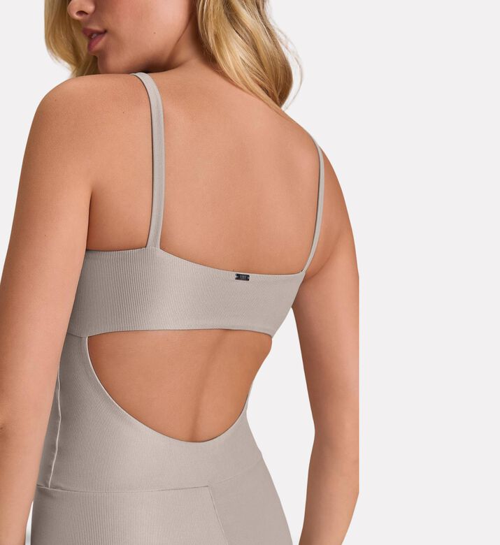 LIVE! Allure Adaptiv Jumpsuit Shorts, Grey, L, Model View