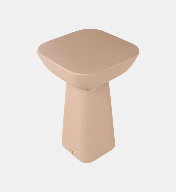 Versmissen Balance Glass Fiber Marbled Stool, Terracotta, Packshot View