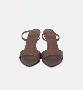 Leda Leather Slim-on Mules