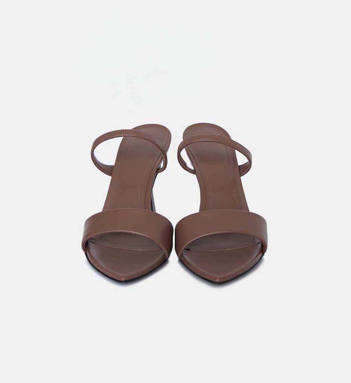 Leda Leather Slim-on Mules