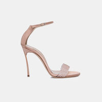 Satin Crystals High Blade Heel Sandals