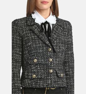 Luisa Spagnoli Sapone Gold-tone Buttons Tailored Blazer, Model View