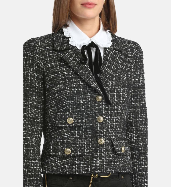 Luisa Spagnoli Sapone Gold-tone Buttons Tailored Blazer, Model View