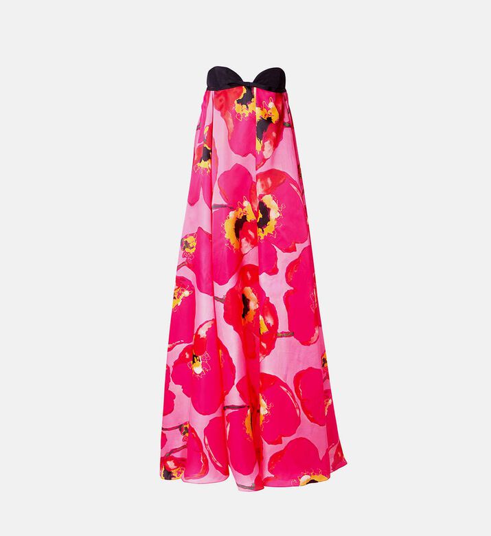 Silk Strapless Sweatheart Gown