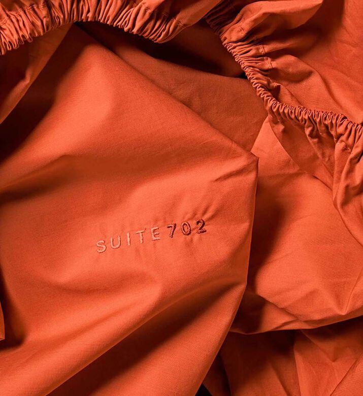 Suite702 Fs Perky Fitted Sheet, Orange, 180x200-cm, Packshot View
