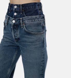 Agolde High Rise Wide-leg Pants, Model View