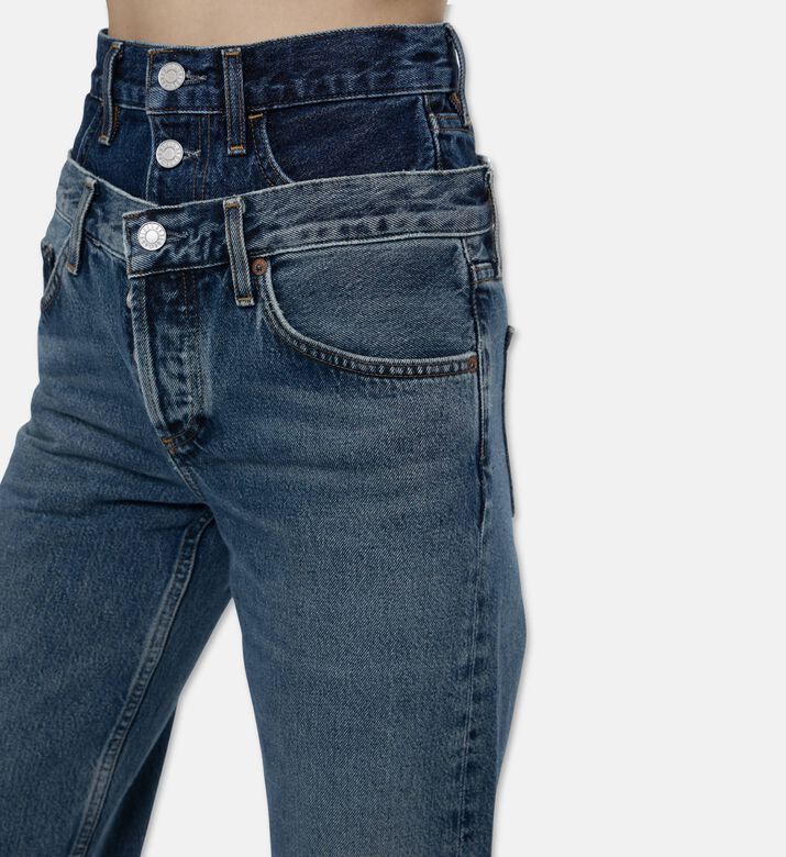 Agolde High Rise Wide-leg Pants, Model View