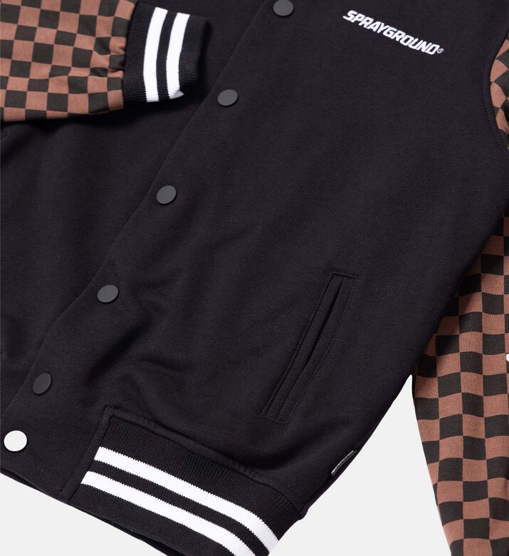 Checkered Varsity Bomber Jacket