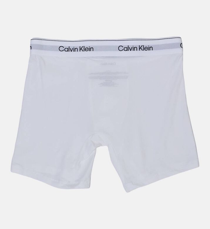 Calvin Klein Casual Logo-print 3-pack Boxers, White, Xxl, Packshot View