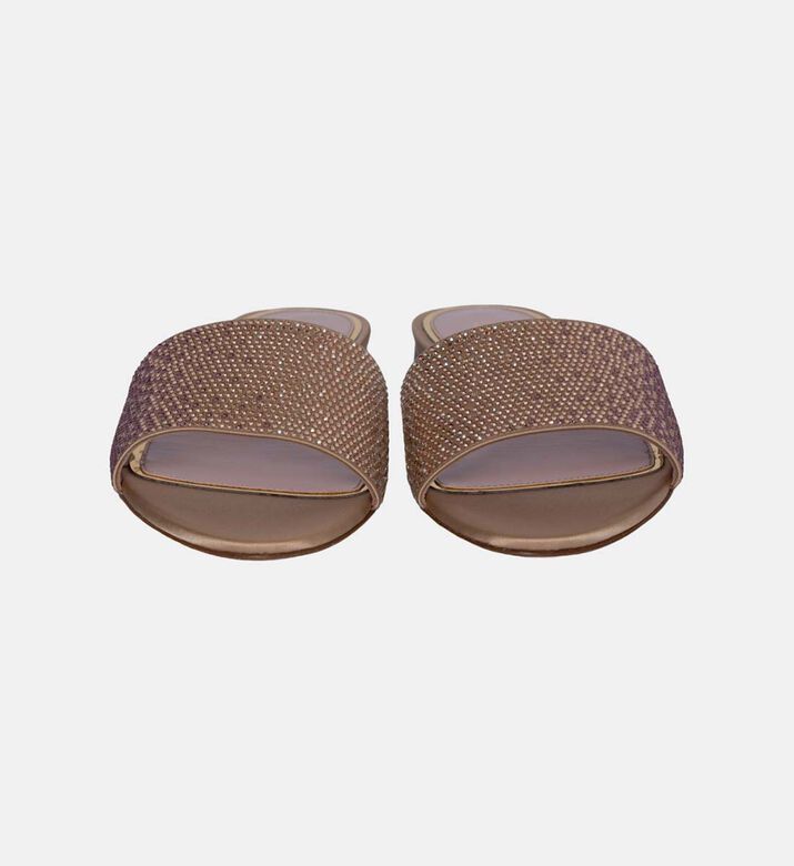 Cassis Crystal Embellished Flat Sabot