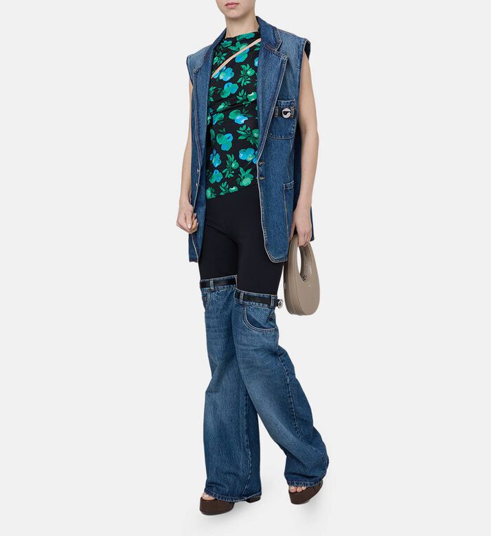 Hybrid Denim-insert Pants