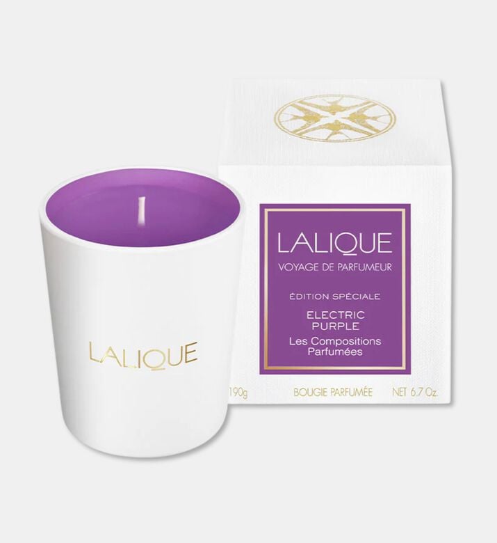 Lalique Candle 190g Electric, Packshot View