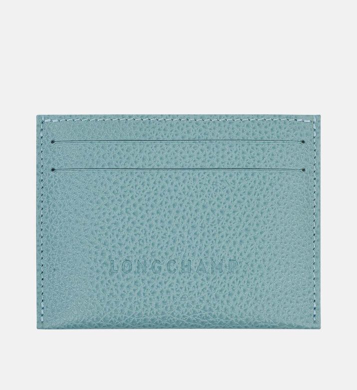 Leather Embroidered Logo Card Holder