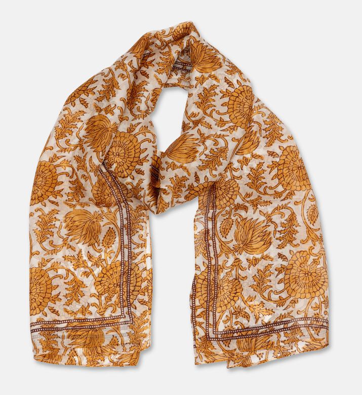 Galeries Lafayette Scarf Vilana, Yellow, Packshot View