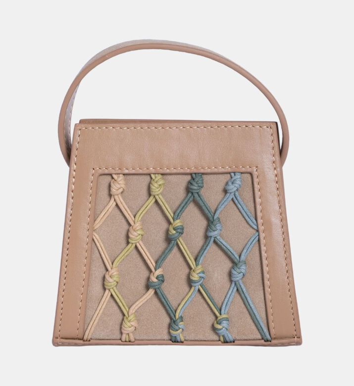 حقيبة صغيرة منقوشة بنقشة جلد التمساح