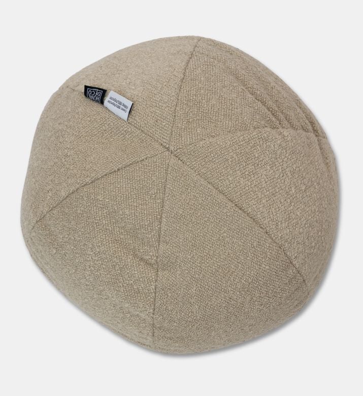 Home Deco and More Soho Spherical Cushion, Beige, Packshot View
