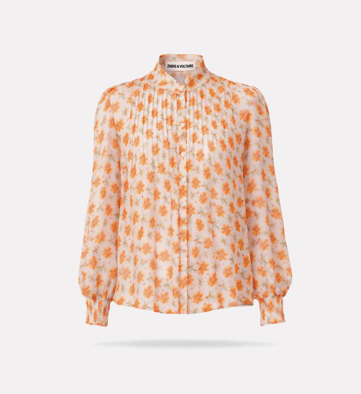 Zadig et Voltaire Timz Floral-print Button-down Shirt, Packshot View
