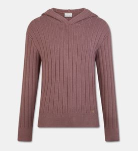 Chantelle Ribbed Knit Hooded Sweater, Packshot View