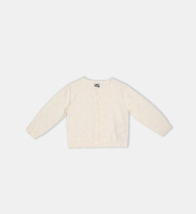 كارديغان من قطن عضوي بنقشة قلب